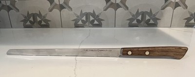 Ekco Flint Stainless Vanadium USA Serrated Bread Knife Vintage Cutlery 9.5''