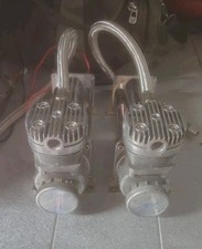 Air Ride Dual Compressors For Train Horn Lowrider Bags Suspension Chrome 12v