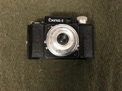 :-) Smena-2 Cmeha-2 35mm Film Camera GOMZ LOMO USSR  Soviet Lens T-22 USA Ship