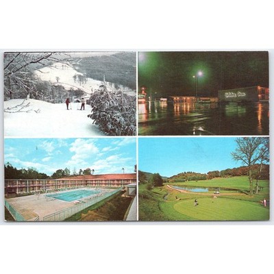 Postcard Holiday Inn Asheville NC Skiing Golfing Swimming