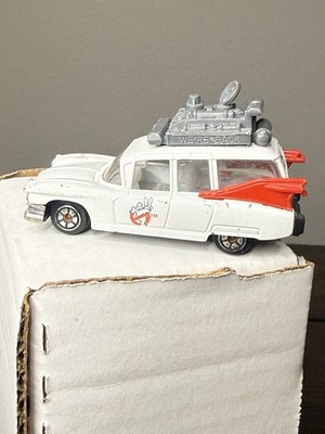 1989 Ghostbusters Ecto-1 Die Cast Car Columbia Pictures Vintage Toy Vehicle