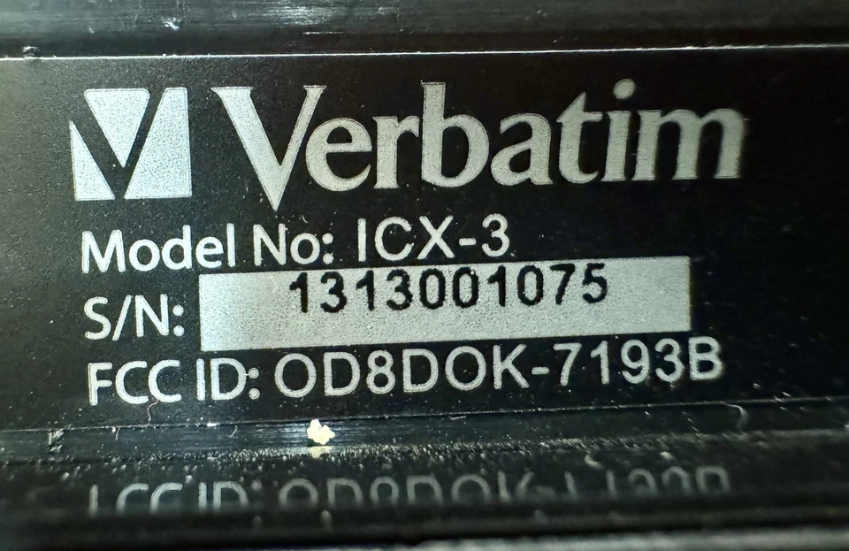 Verbatim Bluetooth Wireless Folding Mobile Keyboard - Black 97537 - Used Working - Image 4 of 4