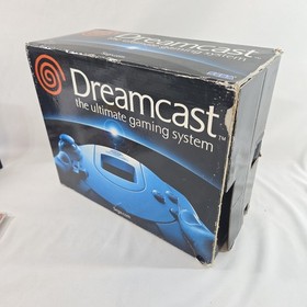 SEGA Dreamcast White Console With Box VMUS Controllers + 4 Games Tested HKT-3020