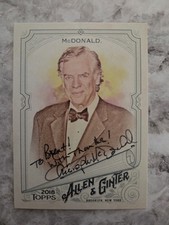 2018 A&G Christopher McDonald Shooter McGavin Autographed Card