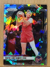 Katie Lou Samuelson #128 2024 Prizm WNBA Silver Cracked Ice Prizm Fever W0140A