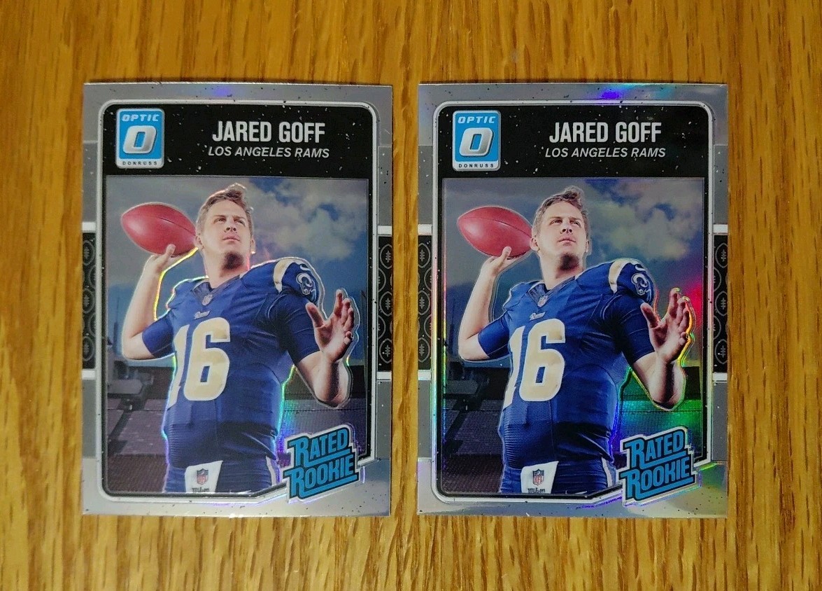 2016 Donruss Optic Jared Goff Silver Holo Rc Rams
