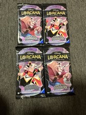 Disney Lorcana Chapter 2 Rise of the Floodborn, Sealed Booster Pack x4