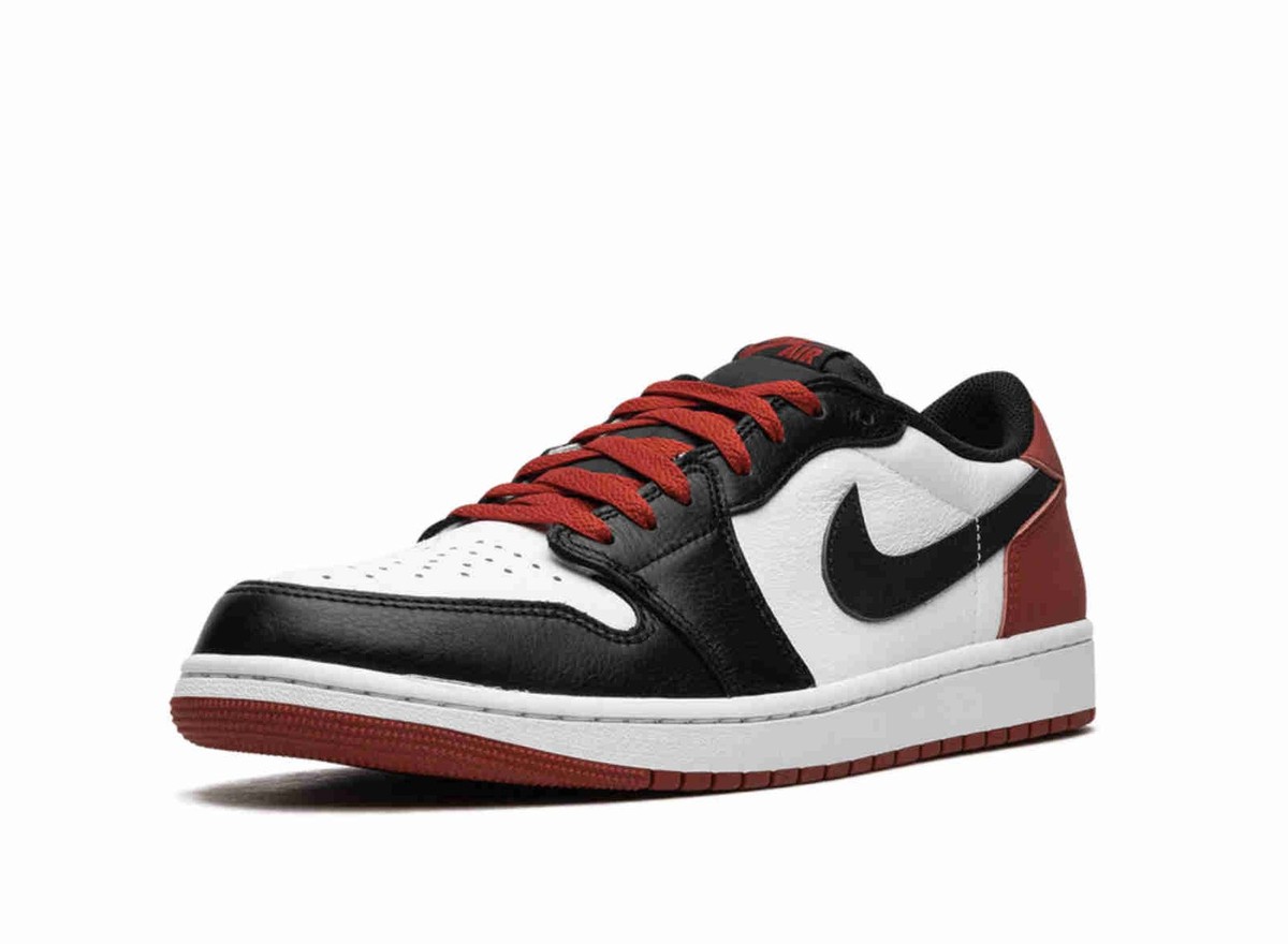 Size 9.5 - Air Jordan 1 Retro OG Low Black Toe for sale online | eBay