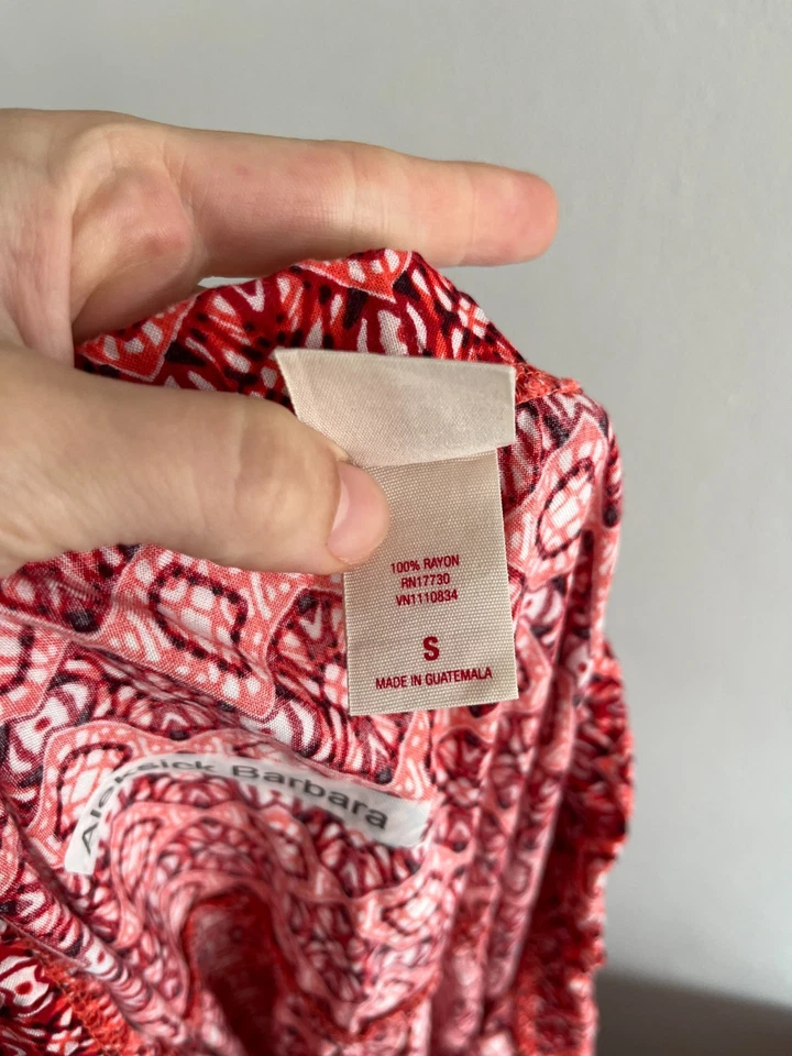 Mossimo Supply Co. Mujer Falda Naranja Rojo Estampado Geométrico Cintura Elástica Talla S Foto 2 de 4