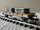 Märklin Maxi Spur 1 54758 Custom Flachwagen + T4002 Stahlschwellen Top