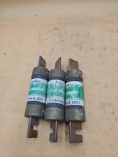 LOT OF 3 CEFCO CRN-R-200 Cetcon 200 Amp Dual Element Time Delay Fuses