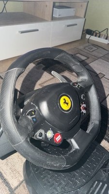 Thrustmaster Ferrari 458 Italia Rennlenkrad mit Pedalen für Xbox 360, Schwarz