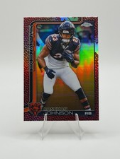 Roschon Johnson 2025 Topps Chrome Football leather refractor #55 Chicago Bears
