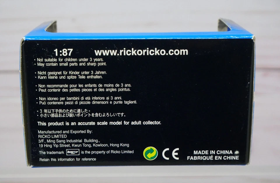 Ricko 38807, Maserati Spyder Convertible, Blue, 1/87 HO Scale - Image 4 of 4