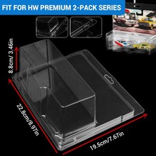 Clear Protector Display Case Clamshell For H-W 2 Car Premium Model Cars