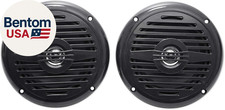 Pair MS525B 5.25" 400W Marine Boat Speakers, 4 Ohm, Waterproof IP56, Black, Dura