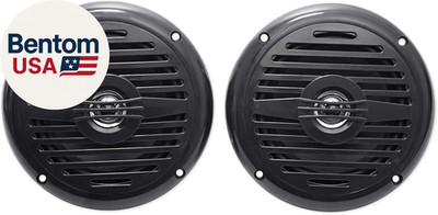 Pair MS525B 5.25'' 400W Marine Boat Speakers, 4 Ohm, Waterproof IP56, Black, Dura