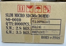 Case Holder for Micro SD SDHC Hard Plastic Case lot of 1000