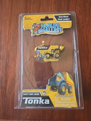 World's Smallest Tonka Mighty Front Loader Figure Real Metal NEW