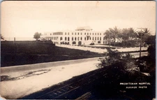 RPPC Presbyterian Hospital, Santurce San Juan Puerto Rico- c1920s Photo Postcard