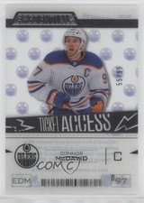 2023-24 Upper Deck Credentials Ticket Access Acetate 55/99 Connor McDavid 00em