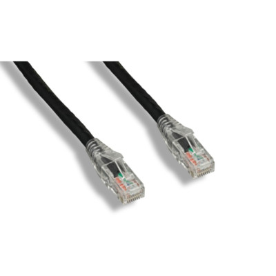 PTC Cat 6 UTP Patch Cable With Clear Boots Black Color