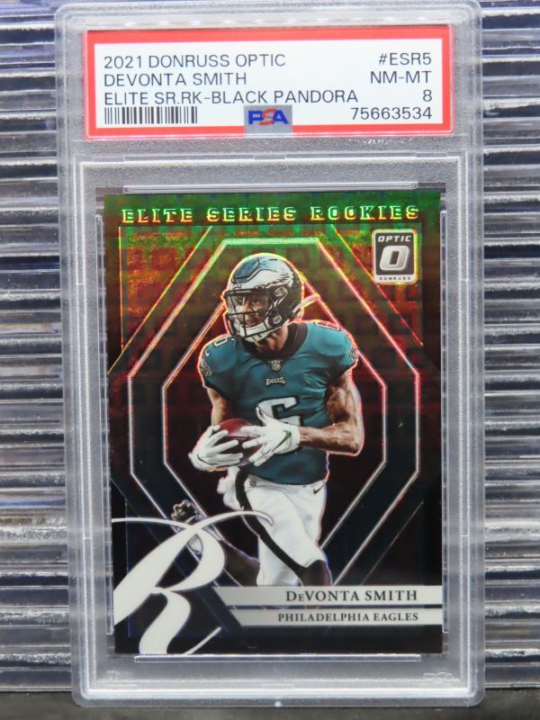 DeVonta Smith Panini Donruss Optic Elite Series Rookies #ESR5 Black Pandora