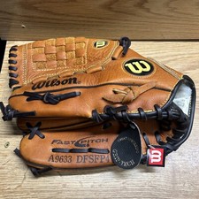 Wilson A9633 DFSFP4 Dial Fit System 12.5  Fastpitch Softball Glove LHT Read  