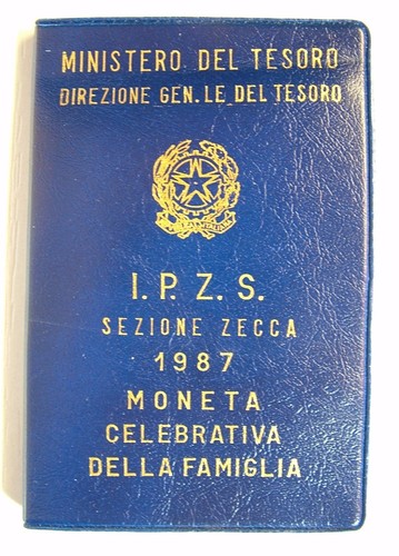 1987 Italian Republic Family Celebration 500 Lire FDC - 第 1/4 張圖片