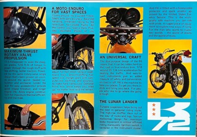 Kawasaki F6 125 Enduro 1972 4-page Brochure Literature | 1971