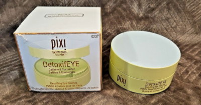 Pixi DetoxifEYE Depuffing Hydrogel Under-Eye Patches Cucumber Gold & Caffeine