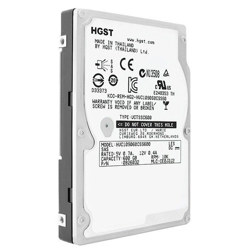 Festplatte HGST HUC109060CSS600 600GB 10 000Rpm Sas II 64Mb Cache 2.5'' - Picture 2 of 5