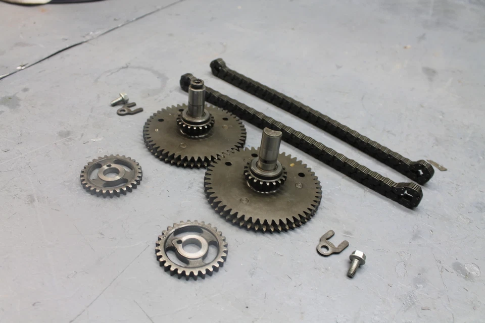 Yamaha Virago 700 1986 árbol de levas cadena de levas y piñón Foto 3 de 4