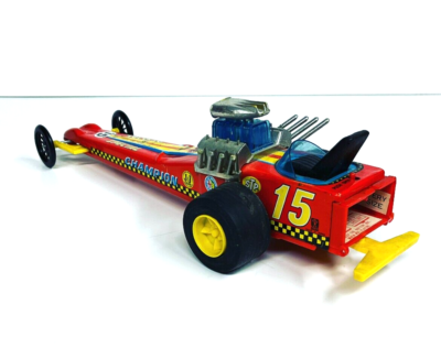 1970s BANDAI JAPAN TOP FUEL Dragster TIN TOY LITHO BATTERY 1970s BANDAI JAPAN TOP FUEL Dragster TIN TOY LITHO BATTERY