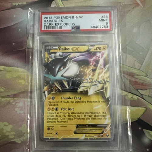 2013 Pokemon Promo Raikou Ex WRLD.CHMP. - ANGL.SOUS RCH #38 PSA9