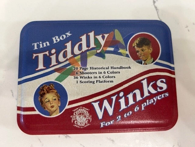 Vintage Tiddly Winks for 2 to 6 Players Game Tin Box 1990s - Image 4 of 4
