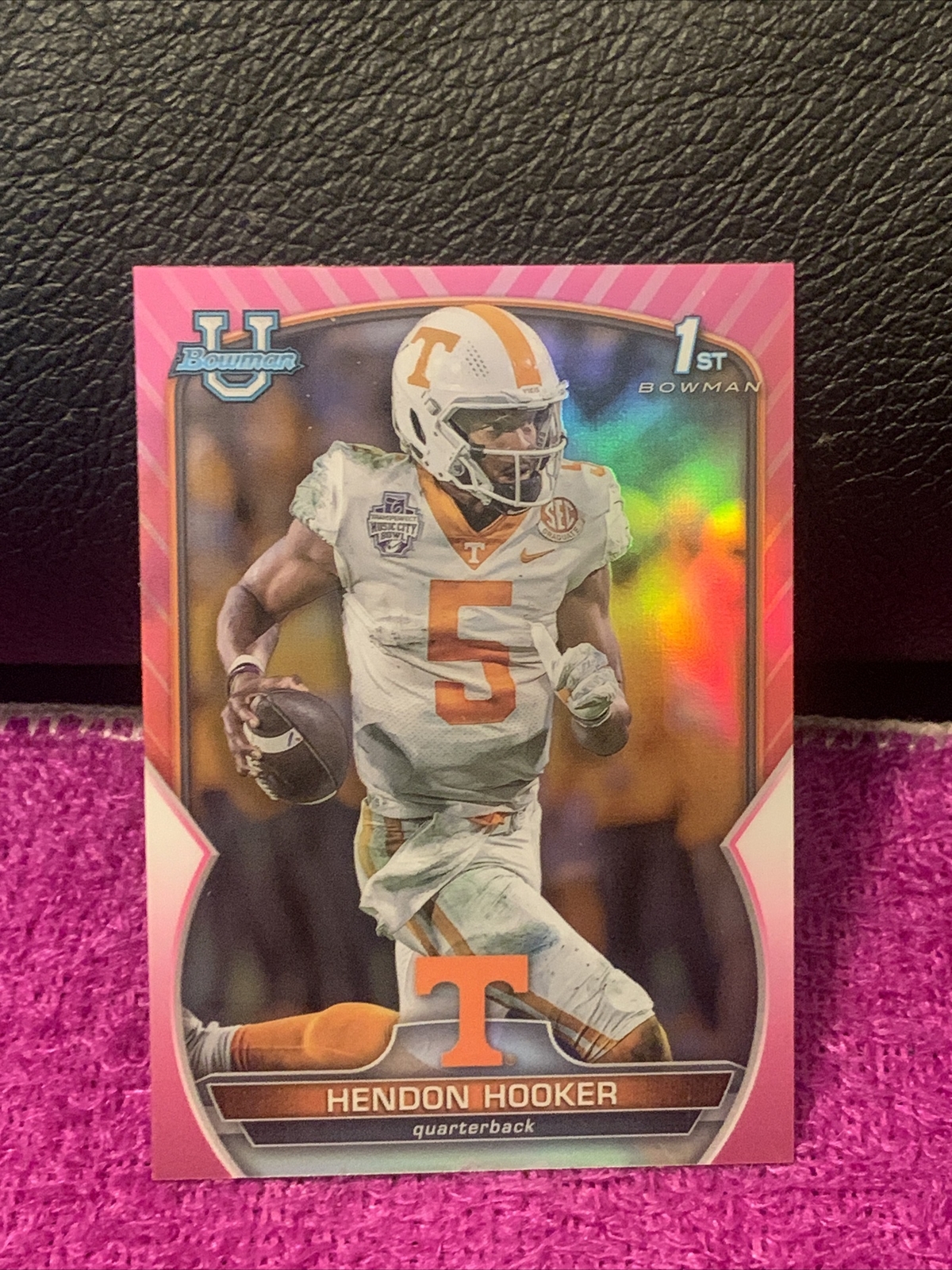 2022 BOWMAN U CHROME HENDON HOOKER #21 1ST BOWMAN PINK REFRACTOR TENNESSEE
