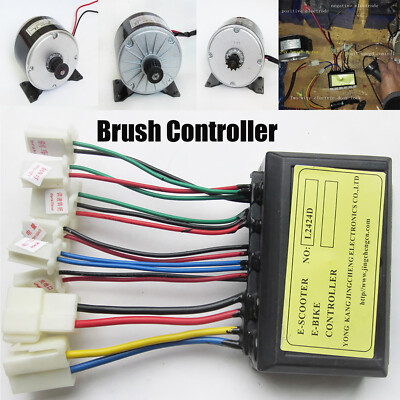 24V 250W 24A Brush Motor Controller for Electric E-Scooter E-Bike Accessories HY