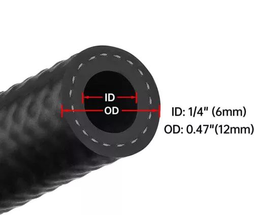 3/8" 5/16" 1/4" 25FT SAE 30R7 NBR Rubber Gasoline/Diesel/Engine Oil/Fuel Line - Picture 17 of 27