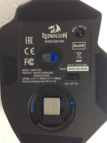 NEW Redragon M901P-KS Perdition Pro Mouse Wired & Wireless Gaming Mouse FreeShip - Picture 6 of 10