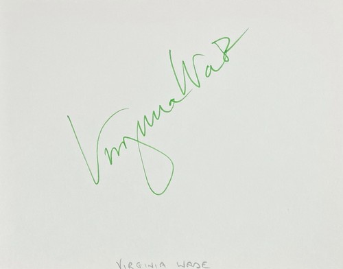 VIRGINIA WADE Signed Autographed ALBUM PAGE BRITISH TENNIS HOF - 第 1/4 張圖片