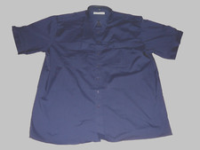 CANDA Pilotenhemd Kurzarm Dunkel Blau Gr.45,Neu ##