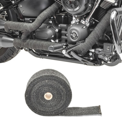 Exhaust wrap for motorbike 10m Craftride Heat shield tape black | eBay