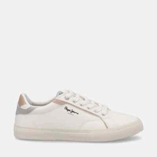 PEPE JEANS KENTON MIX - SNEAKERS ELEGANTE CON DETTAGLI COLORATI GRIGIO E BRONZO