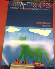 White Stripes Whirlwind Heat Brendan Benson Fillmore 6/4/2002 Poster Dog 13/19