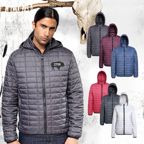 lightweight fitted puffer jacket