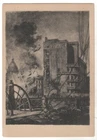1945 WW2 Military War Artillery bombardment ART OLD Soviet Russian Postcard