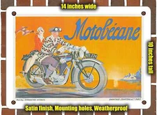 Metal Sign - 1929 Motobecane - 10x14 Inches