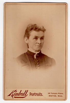 MARGARET C. HEALEY : ID'D MOTHER OF 11 : BOSTON, MASSACHUSETTS : CABINET CARD