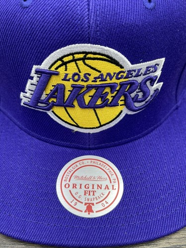 Cappello snapback Mitchell & Ness Los Angeles LA Lakers viola/viola grigio fondo - Foto 3 di 9
